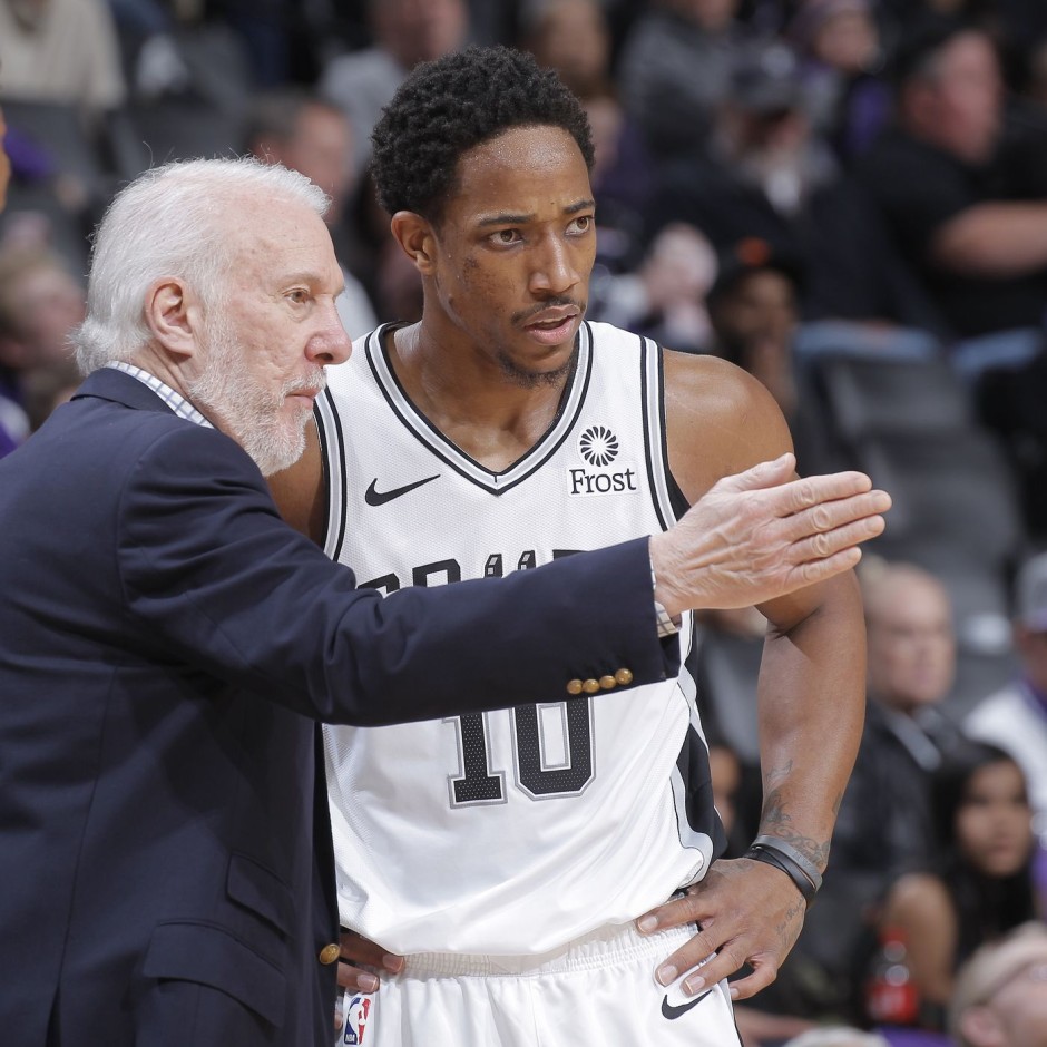 马刺主场大胜阳糖：德罗赞轰分独领风骚登顶西部